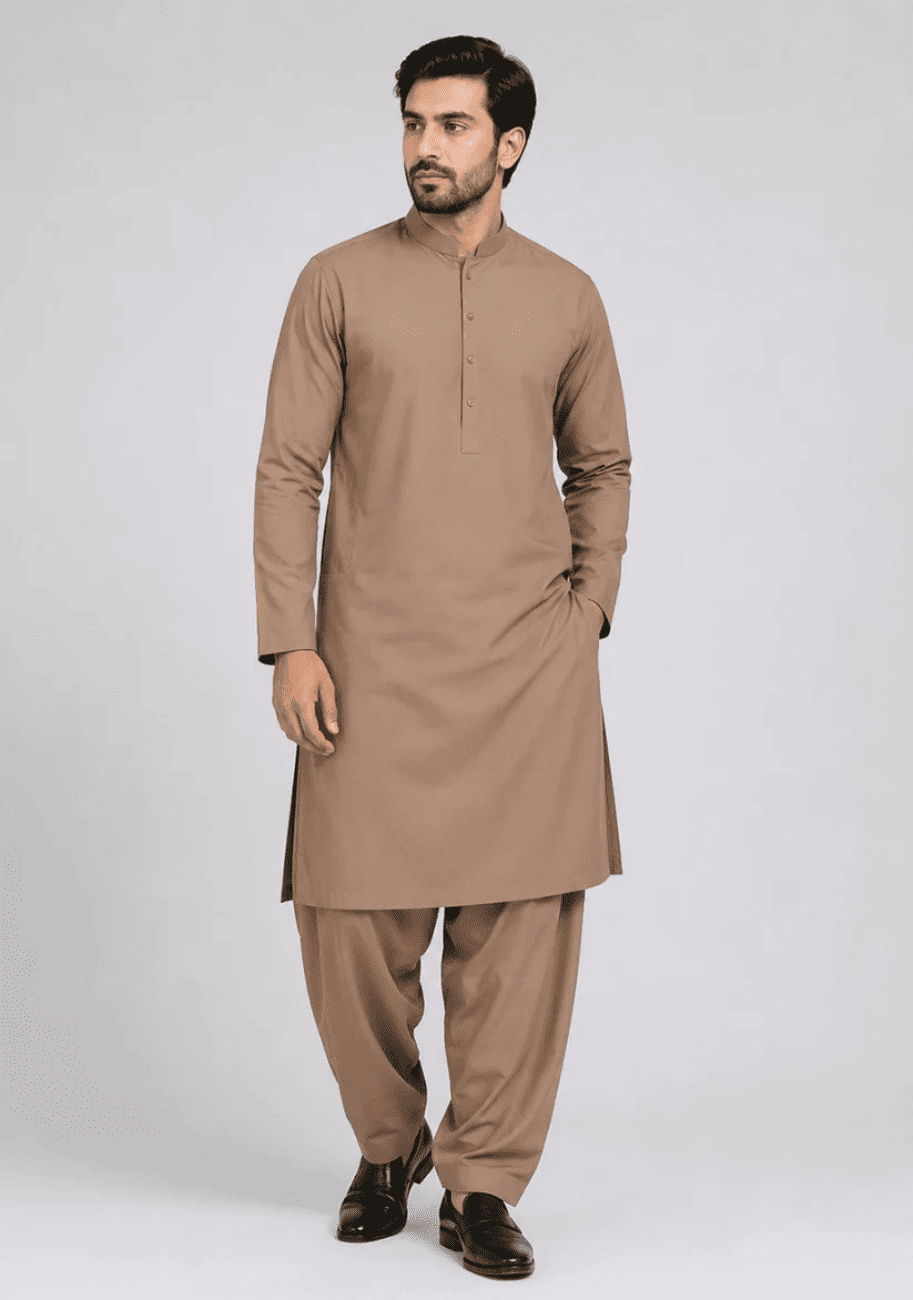 Bin Inam Burak Gents Unstitched Soft Wash N Wear Suit Vol-1-D4