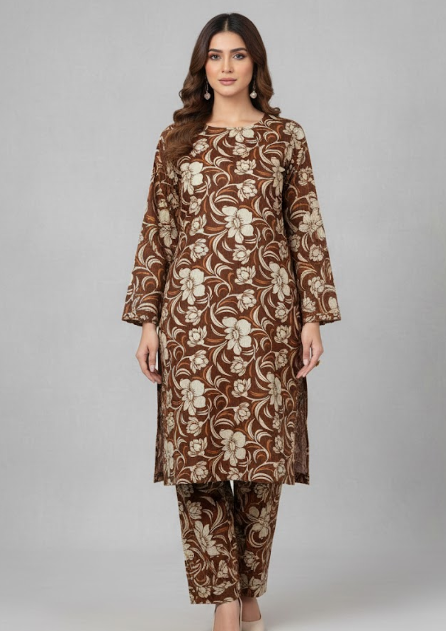 Sabeen Banadora Allover Linen 2pc D49