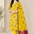Salina Premium Printed Linen 3PC Luxury Collection V1-D14