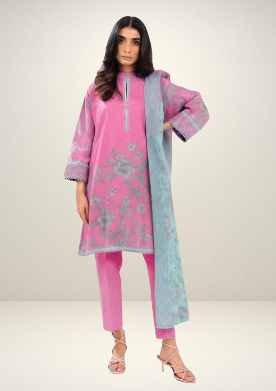 Alkaram Printed Khaddar 3pc D6