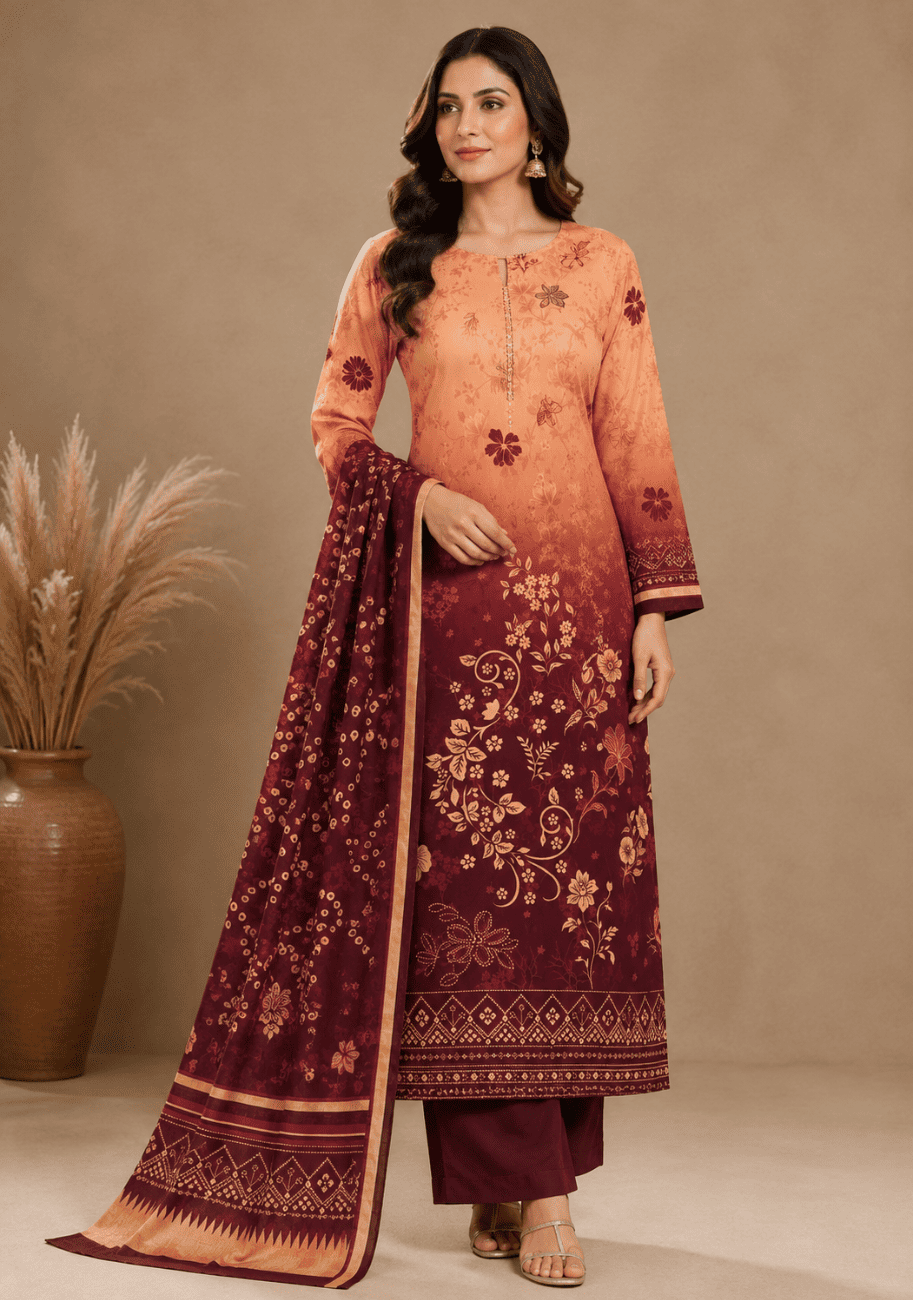 Sabeen Chamki Printed Lilen 3PC-V1-D5