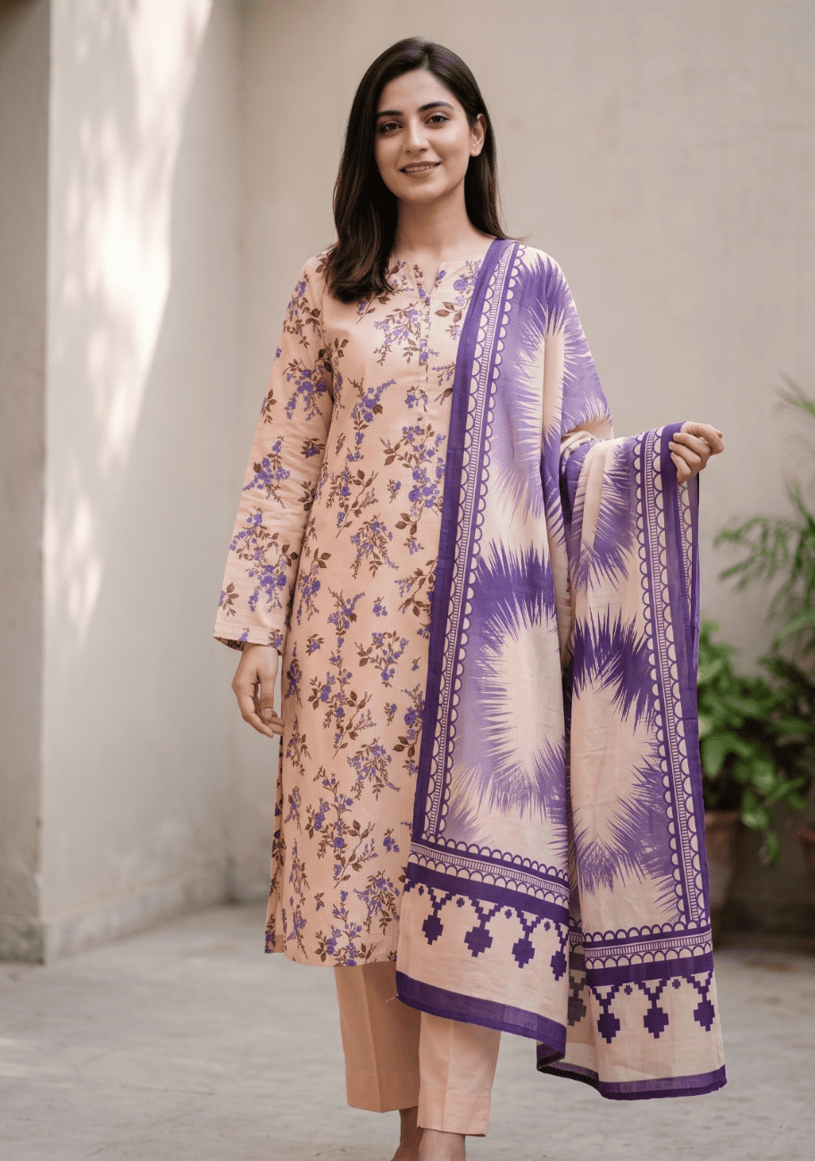 Bin Inam Jubilee Printed Linen 3pc V1 D5