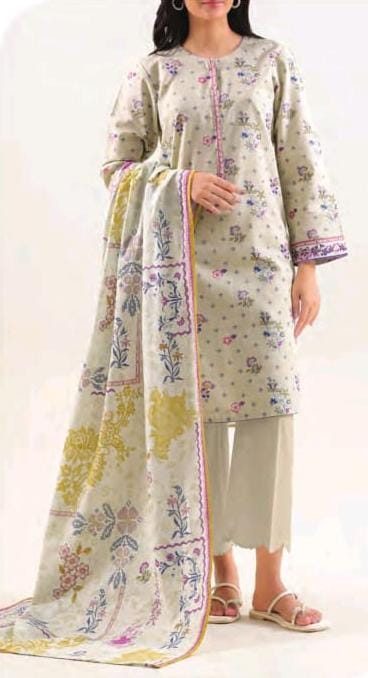 Saya Printed Cotton Khaddar 3pc D19