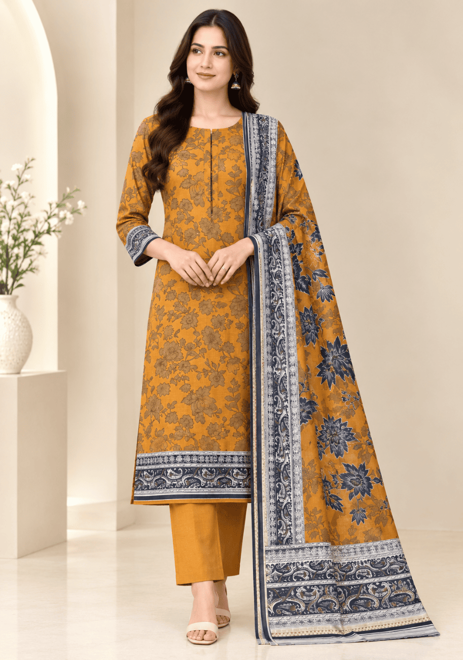Salina Premium Printed Khaddar 3PC Luxury Collection V2-D5