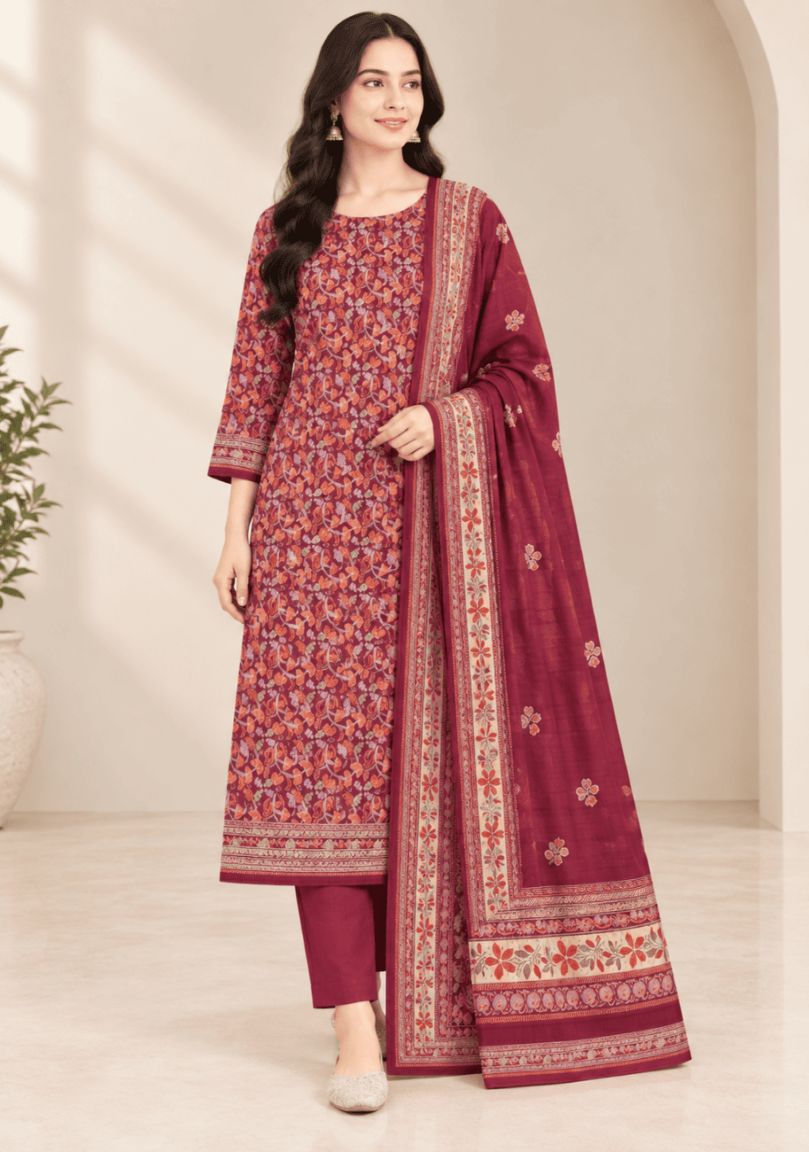 Khaadi Printed Khaddar 3PC-V1-D5