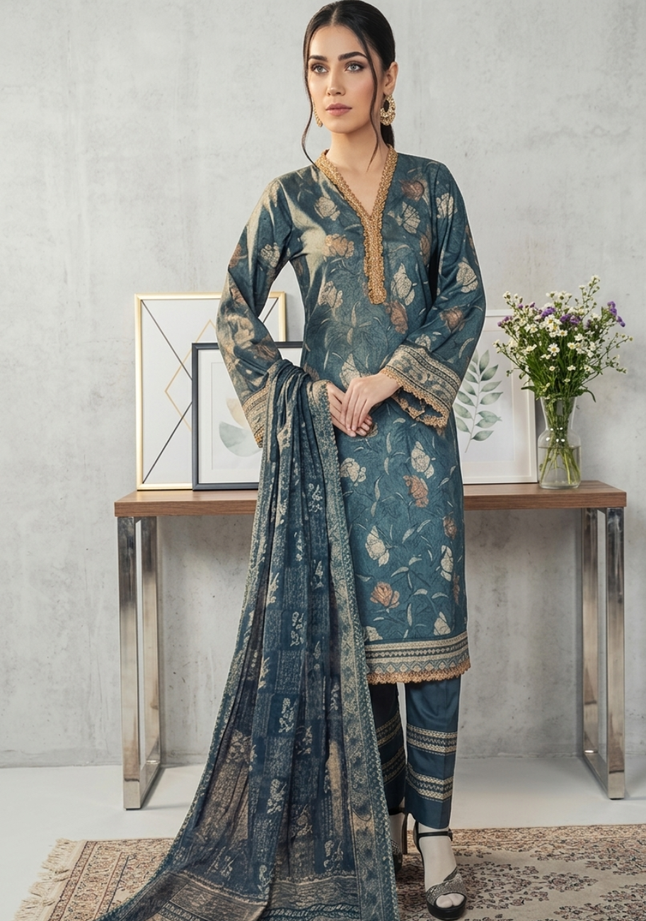 Bin Inam Rangoli Lawn 3pc Vol-2-D2