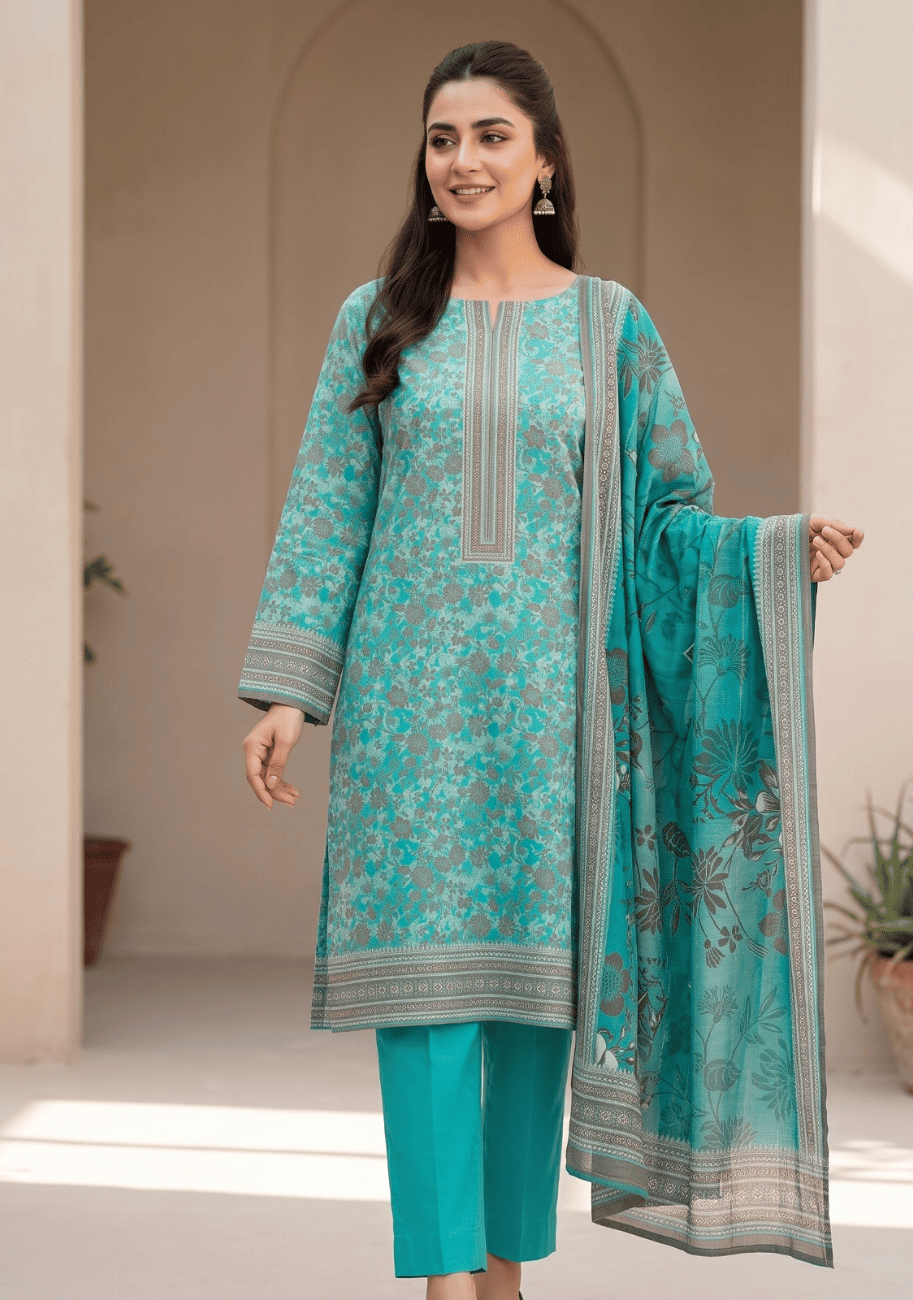 Five Star Luxury Karandi Printed 3PC Suit V5 D5