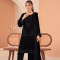 Gulzar Yousaf Velvet Embroidered 3PC V1-D5