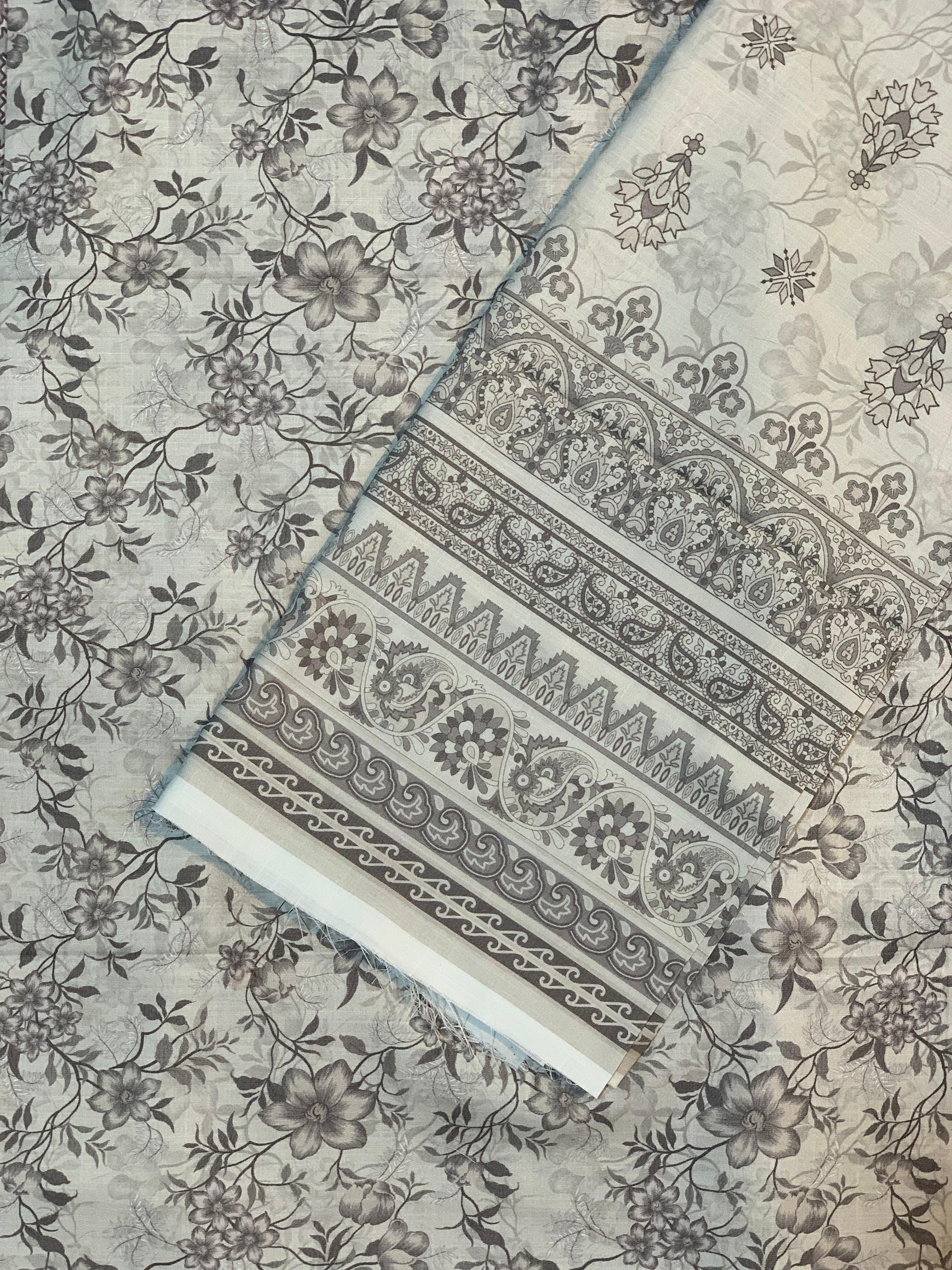 Bin Inam Mother Collection Printed Dhanak 3pc D9