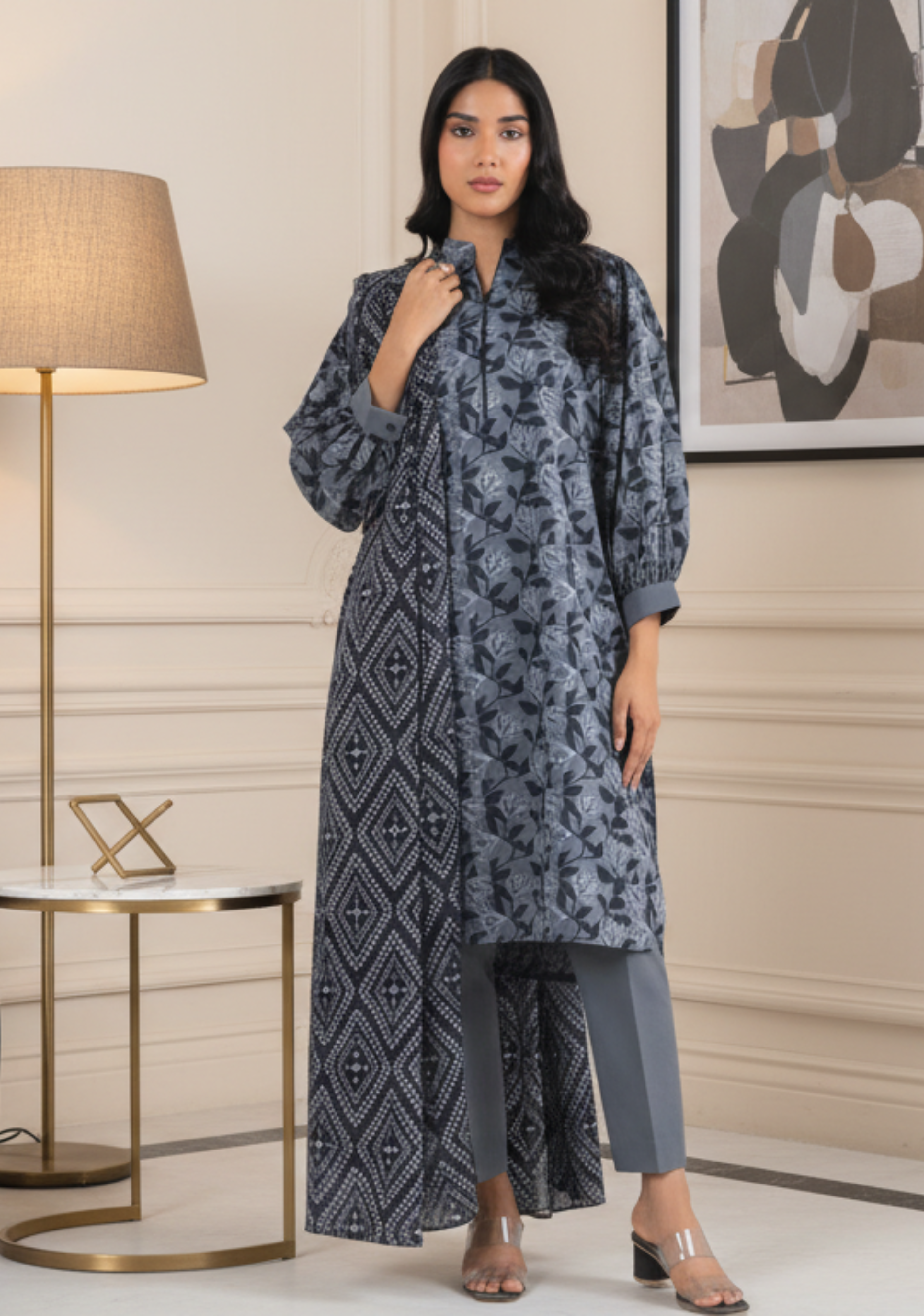 Alkaram Printed Luxury Lawn 3pc D06