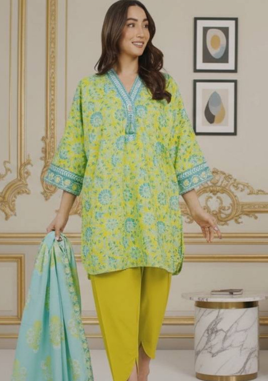 Alkaram Luxury Lawn 3Pc Suit Vol-2 D9