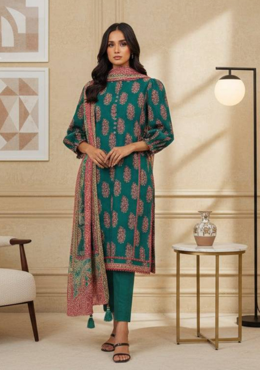 Alkaram Luxury Lawn 3Pc Suit Vol-1 D3