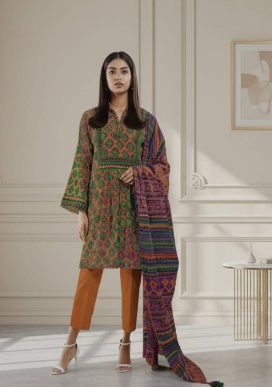 Alkaram Luxury Lawn 3Pc Suit Vol-1 D5