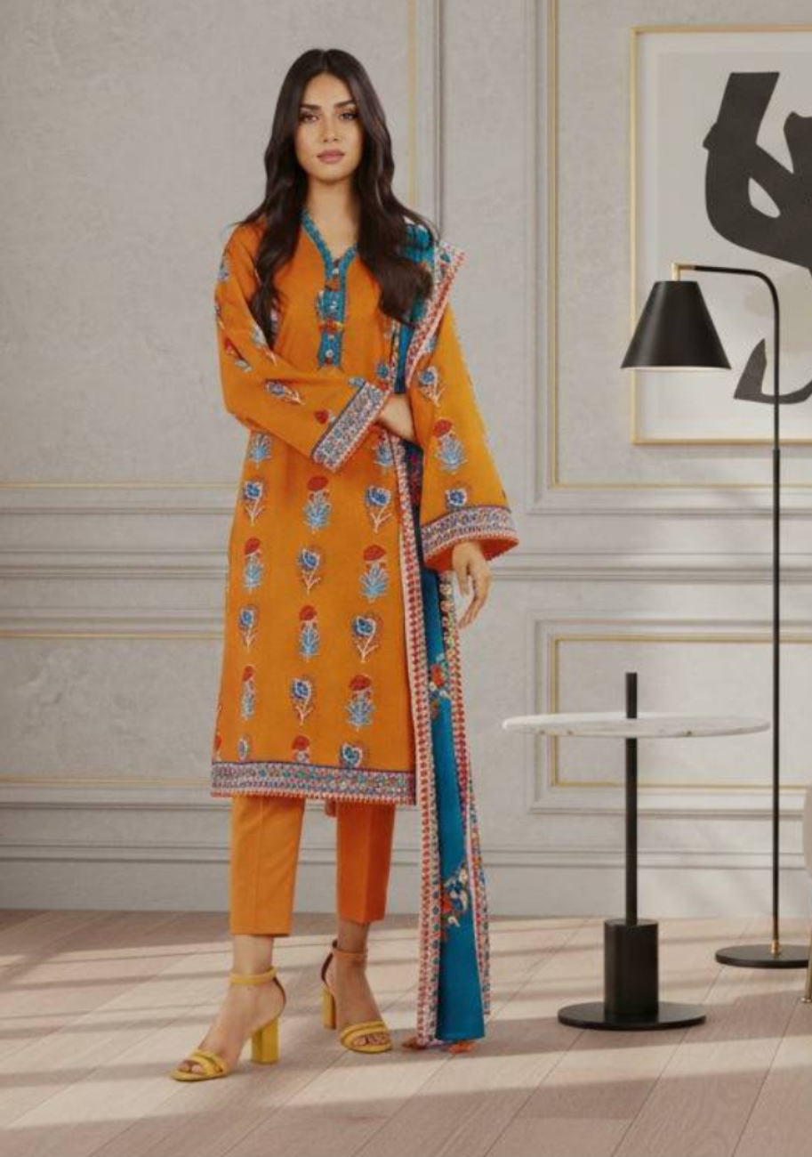 Alkaram Luxury Lawn 3Pc Suit Vol-2 D5