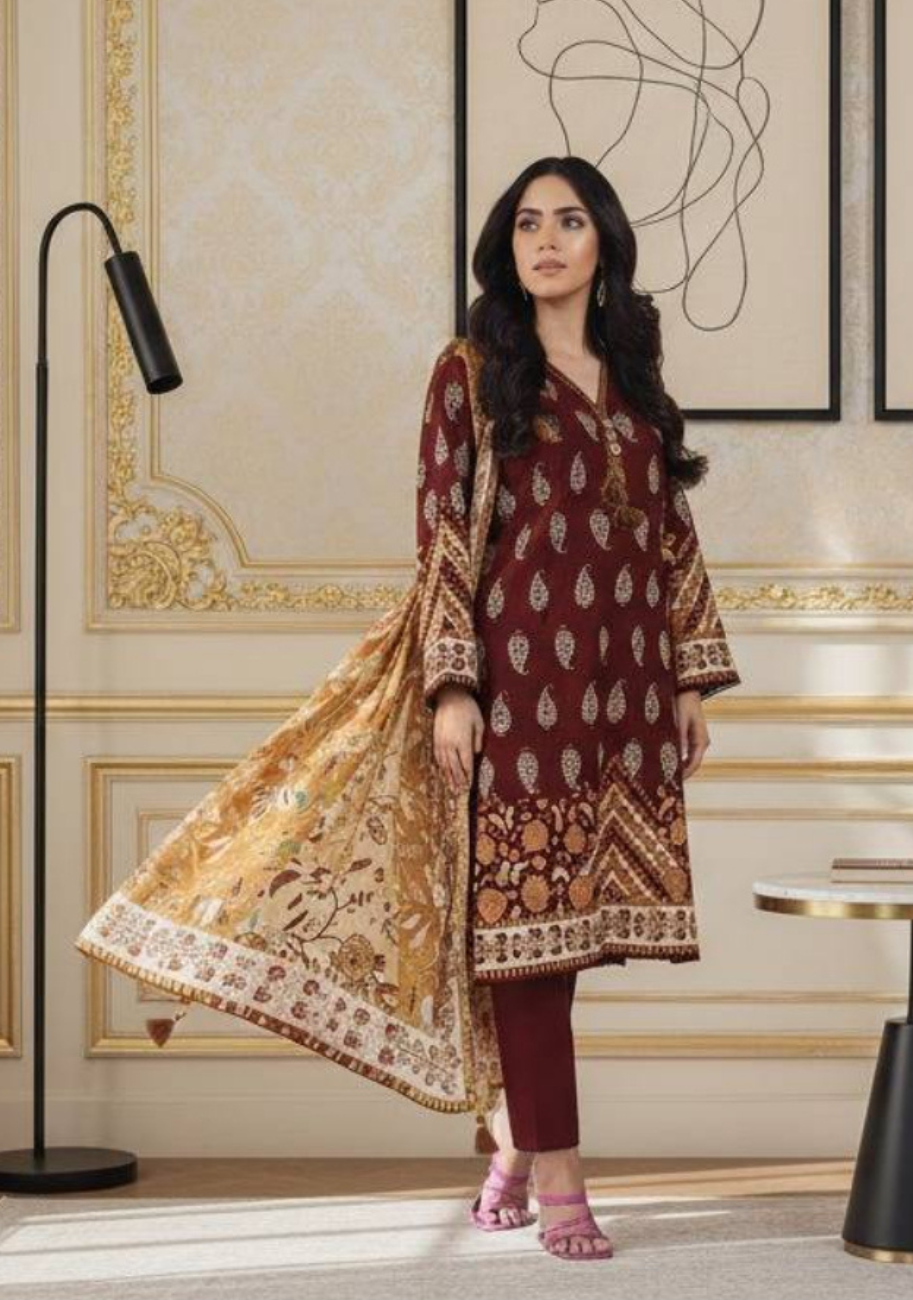 Alkaram Luxury Lawn 3Pc Suit Vol-2 D6