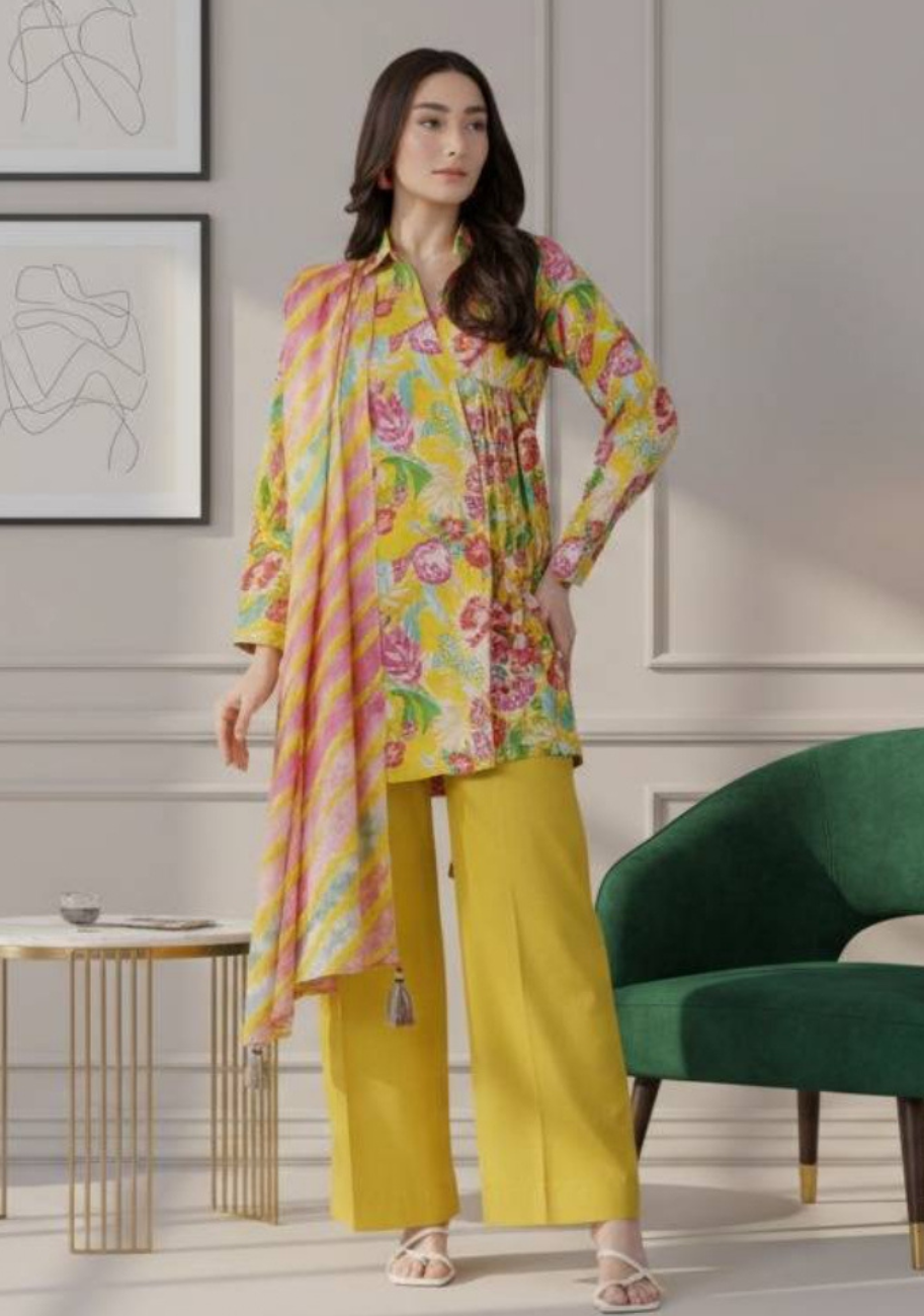 Alkaram Luxury Lawn 3Pc Suit Vol-2 D7