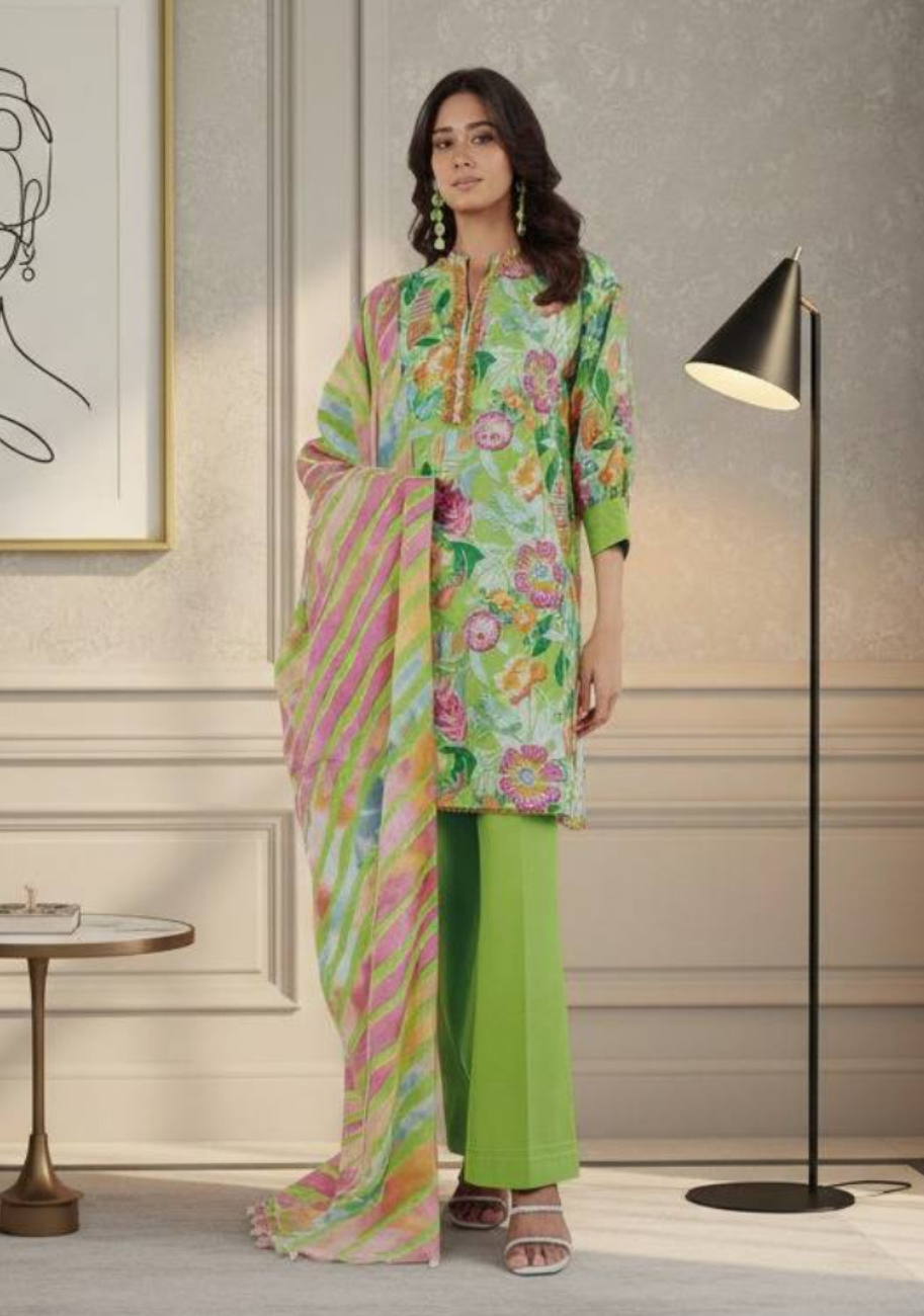 Alkaram Luxury Lawn 3Pc Suit Vol-1 D8