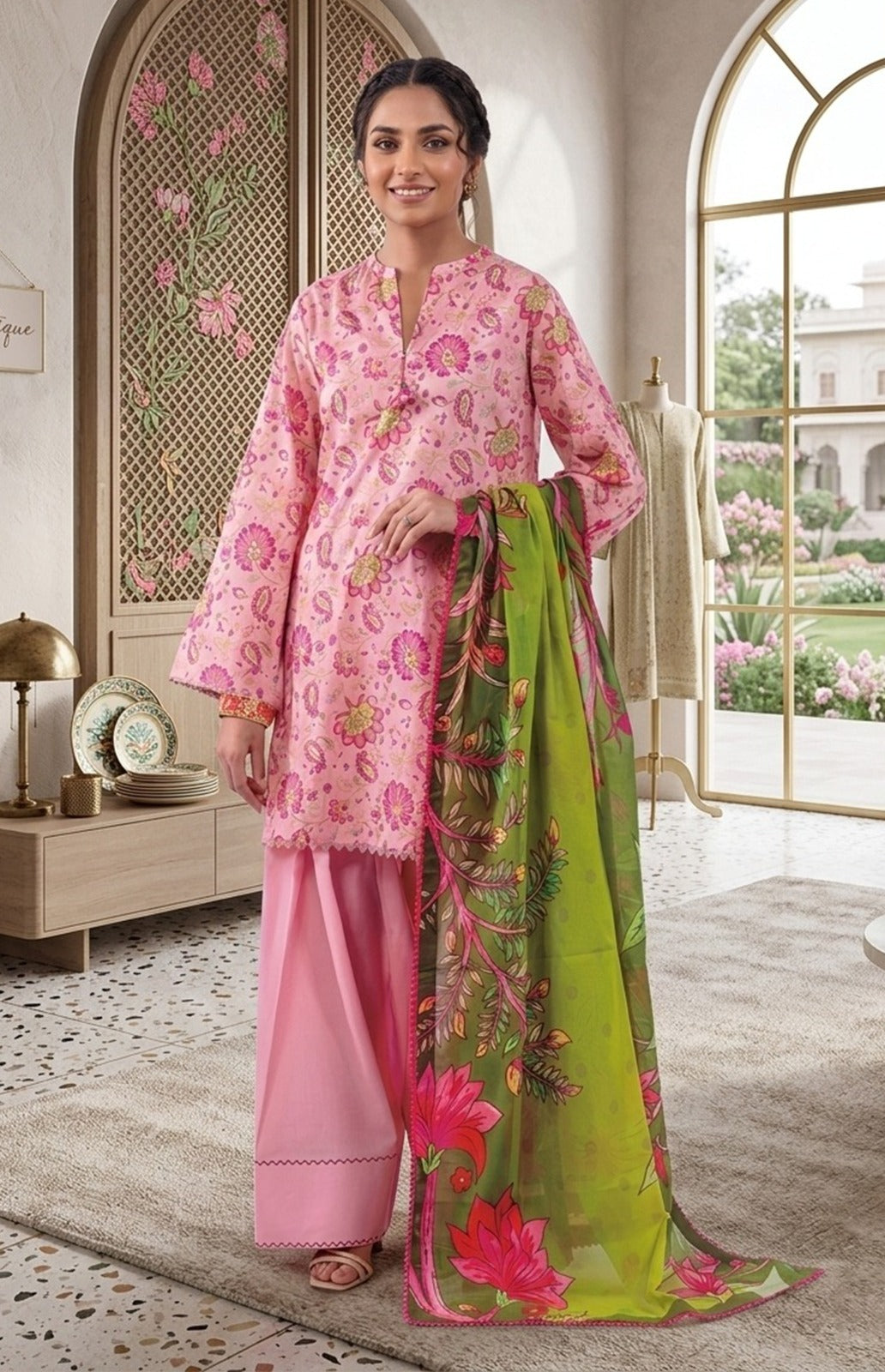 Almirah by J. Premium Digital Printed Lawn 3pc D6