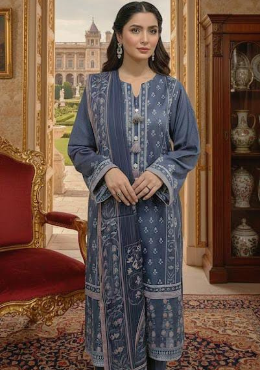 Asim Jofa Premium Printed Lawn 3pc Vol-3-D3