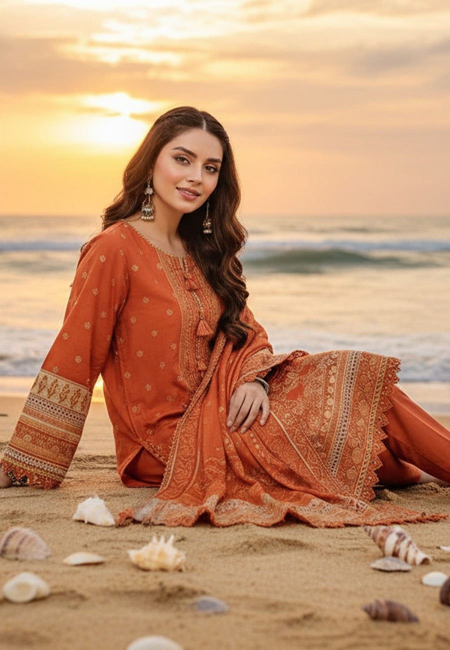 Asim Jofa Premium Printed Lawn 3pc Vol-4-D4