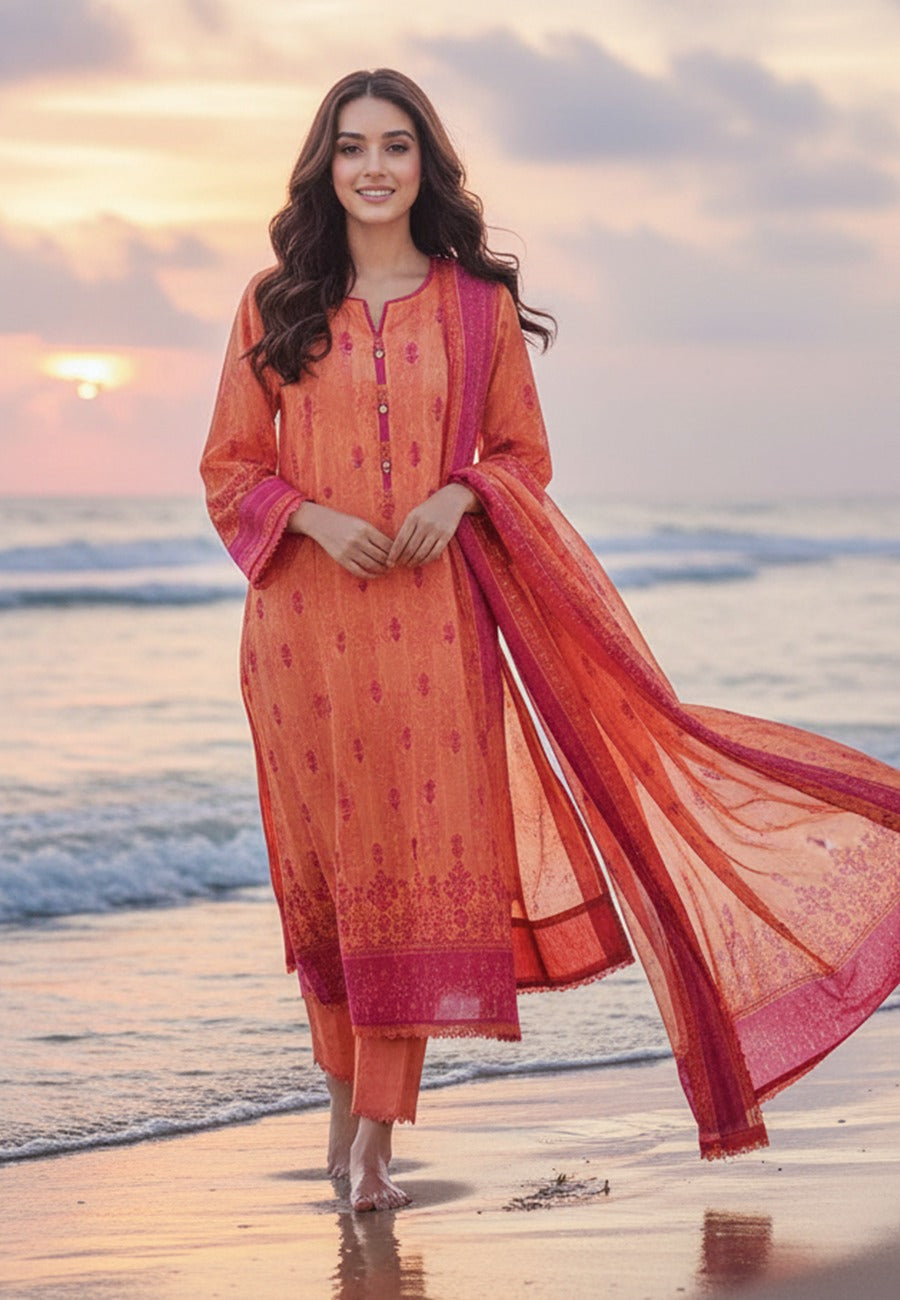 Asim Jofa Premium Printed Lawn 3pc Vol-4-D6