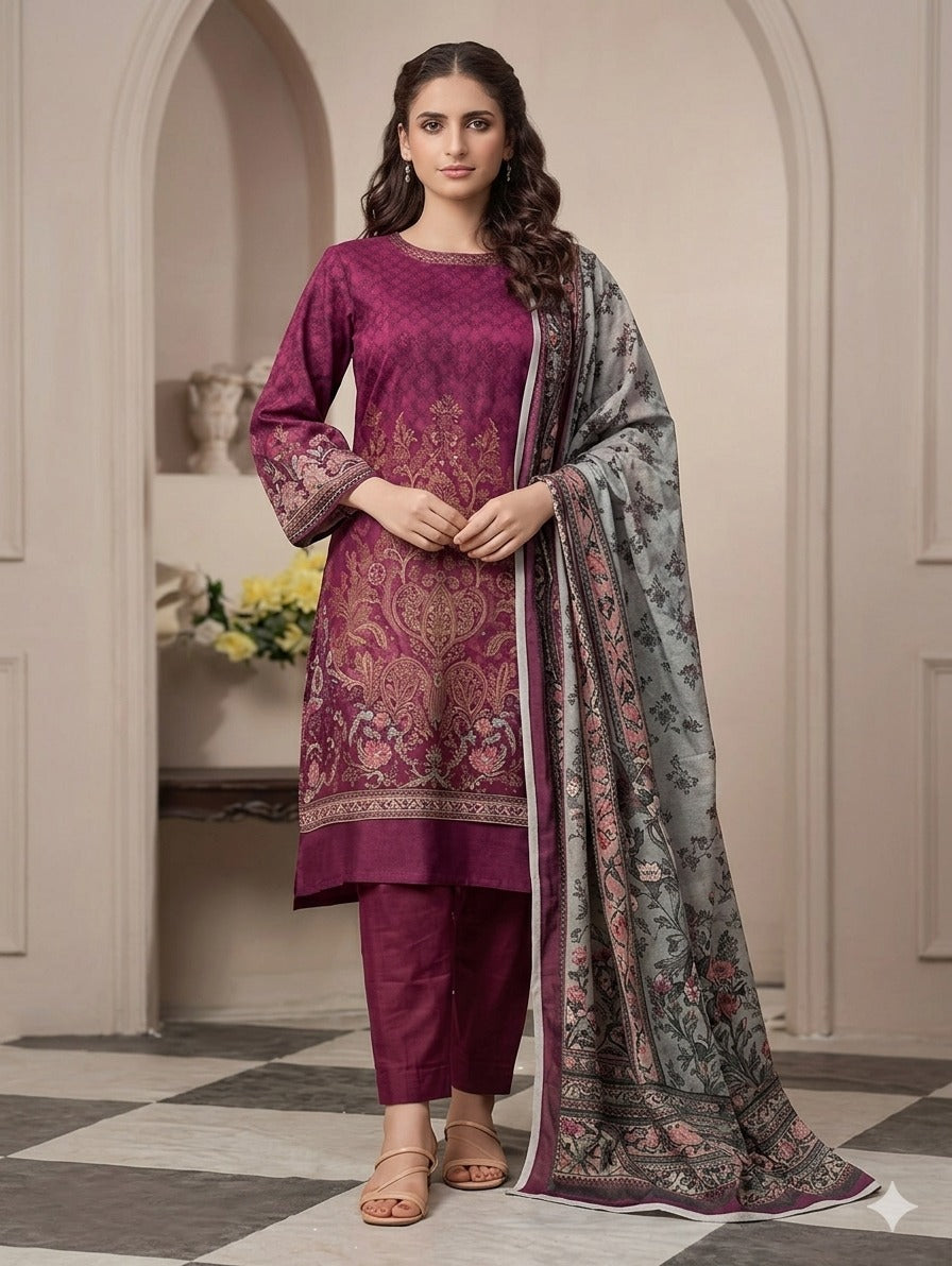 Asim Jofa Premium Printed Lawn 3pc Vol-5-D10