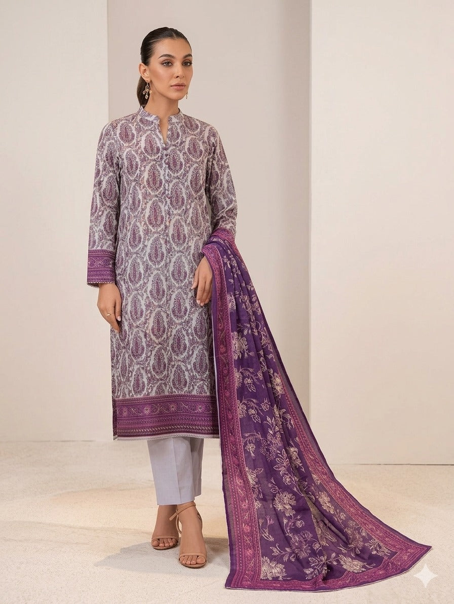 Asim Jofa Premium Printed Lawn 3pc Vol-5-D9