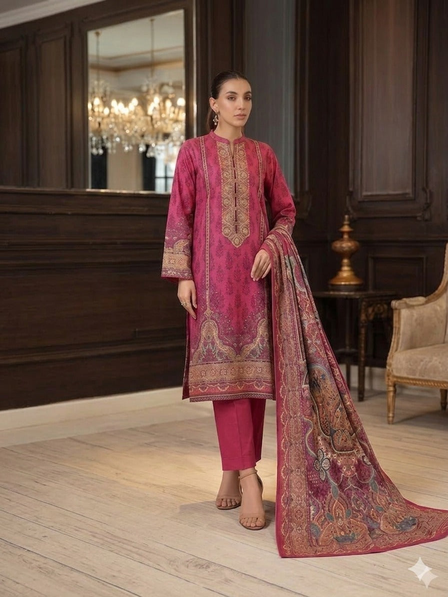 Asim Jofa Premium Printed Lawn 3pc Vol-5-D4