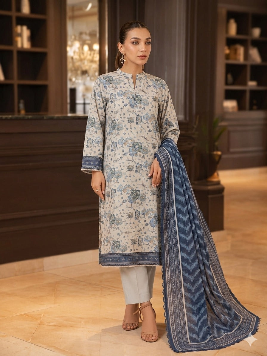 Asim Jofa Premium Printed Lawn 3pc Vol-5-D1