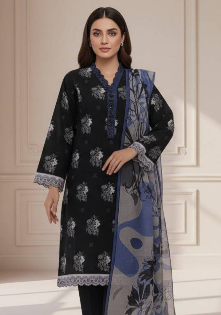 MTJ Luxury Printed LAwn 3pc Summer Suit Vol-2 D3
