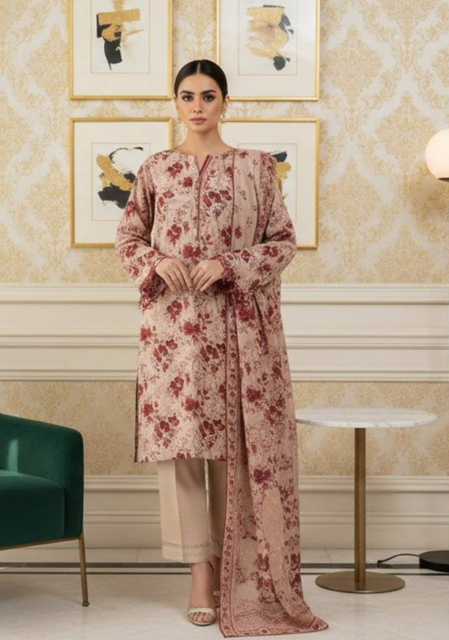 MTJ Luxury Printed Lawn 3pc Summer Suit Vol-2 D6