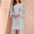Bareeze White Embroidered Stone Chickankari Lawn 3pc D6