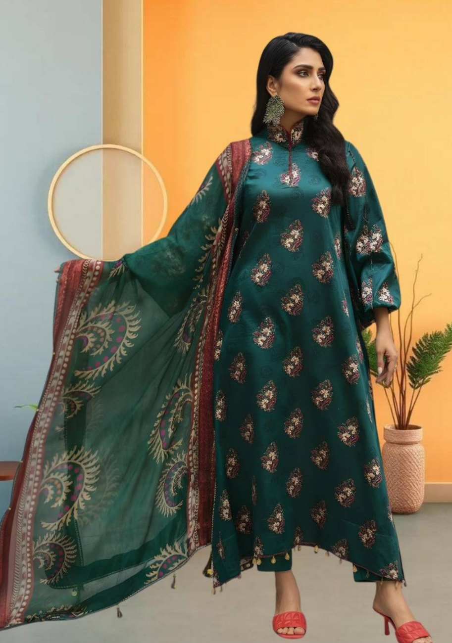 Mizaj By Bin Inam Printed Lawn 3pc Vol.1 D1