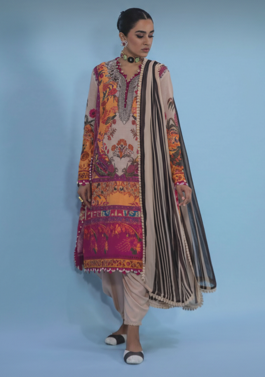 Sana Safinaz Digital Printed Lawn 3pc D4