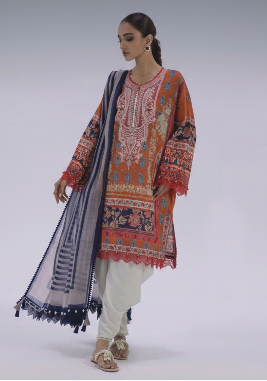 Sana Safinaz Digital Printed Lawn 3pc D5