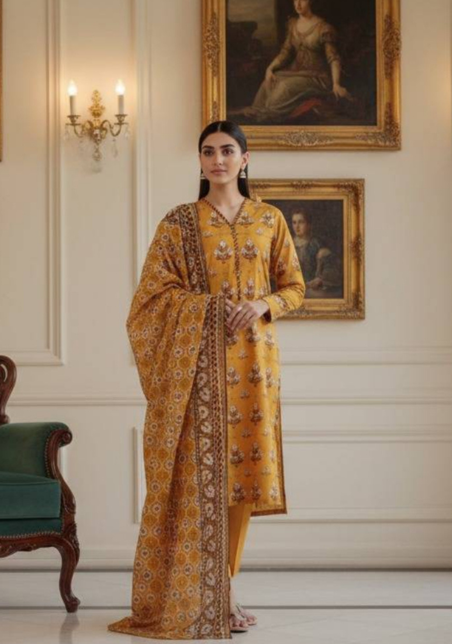 SAYA Premium Printed Lawn 3Pc Vol.01-D2