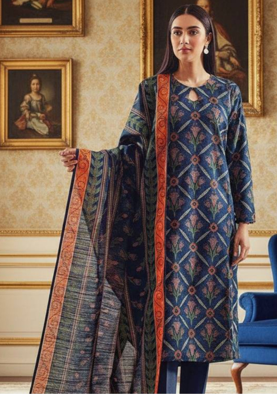 SAYA Premium Printed Lawn 3Pc Vol.01-D7