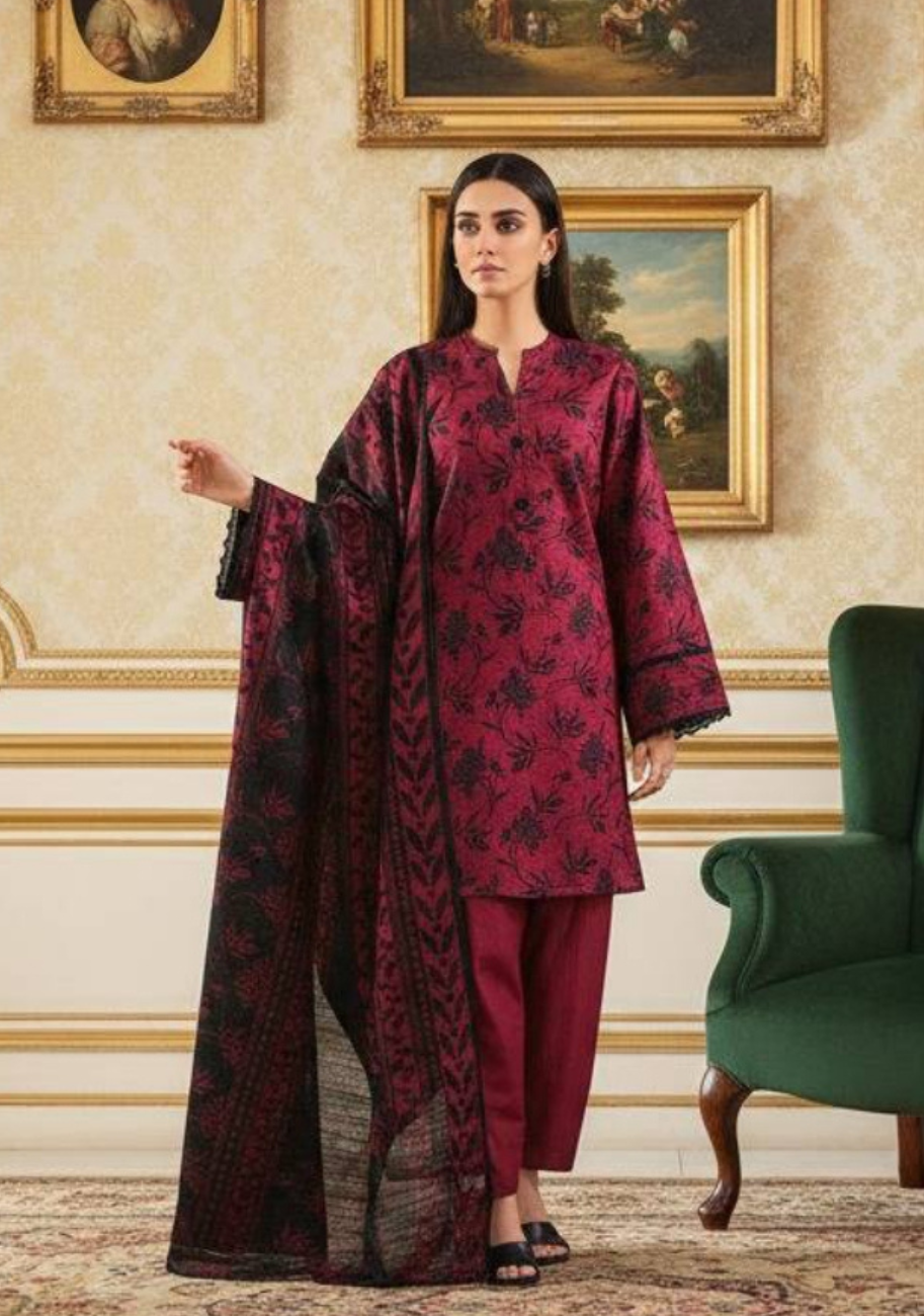 SAYA Premium Printed Lawn 3Pc Vol.01-D8