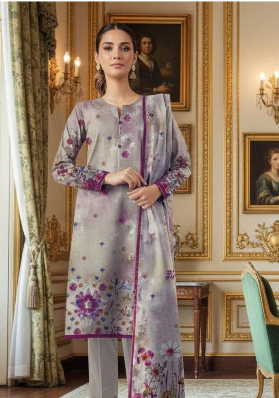 SAYA Premium Printed Lawn 3Pc Vol.01-D9