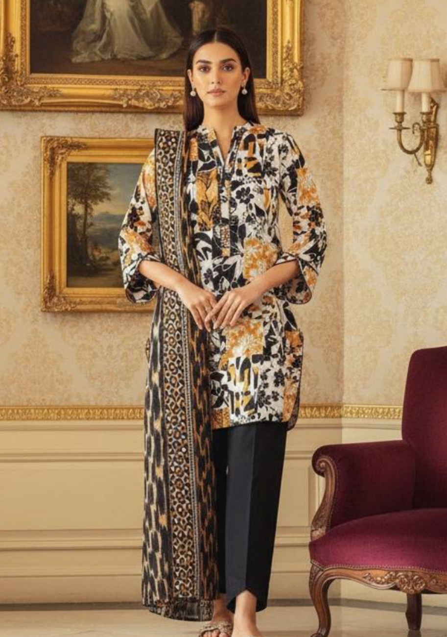 SAYA Premium Printed Lawn 3Pc Vol.04-D8