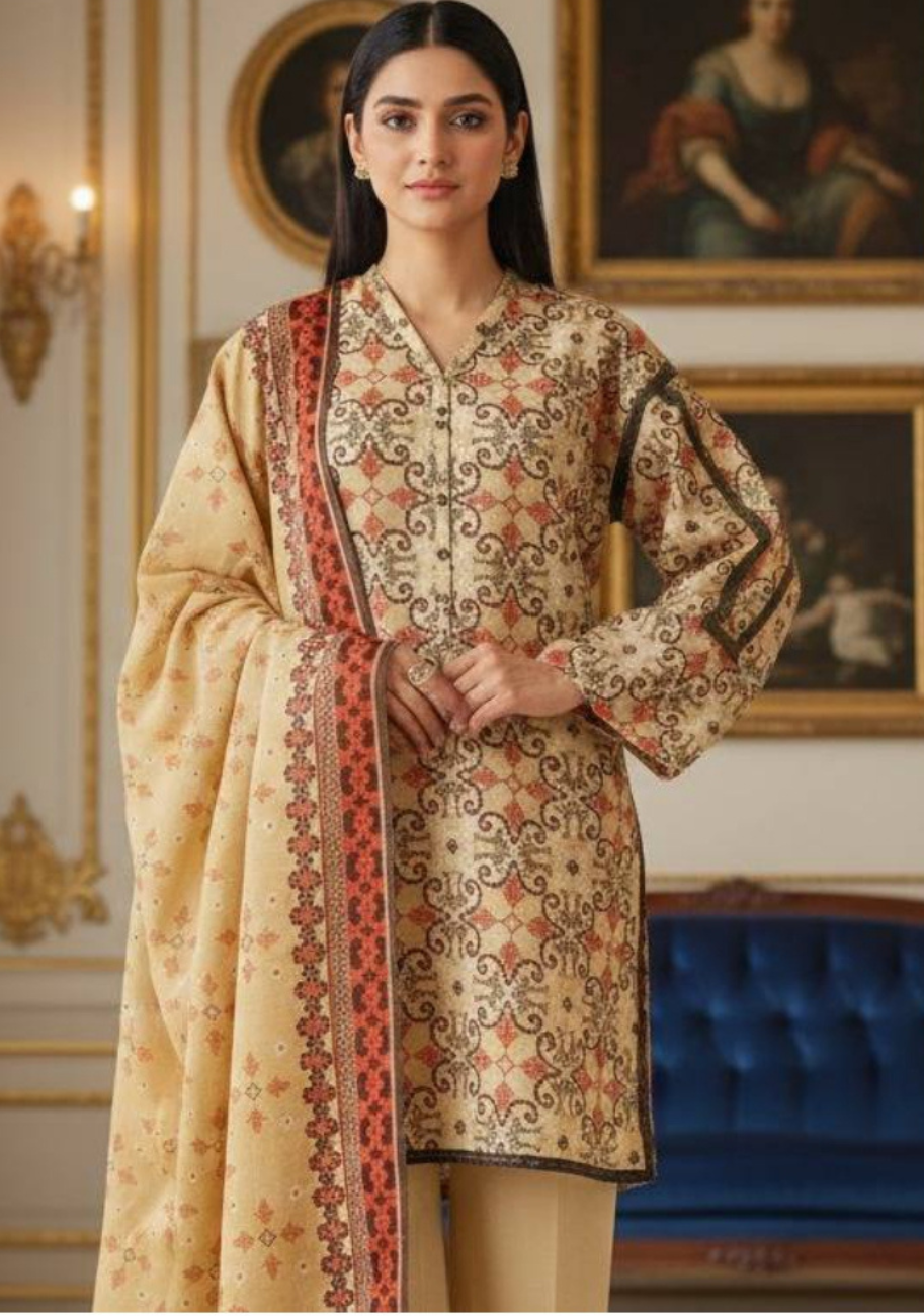 SAYA Premium Printed Lawn 3Pc Vol.05-D7