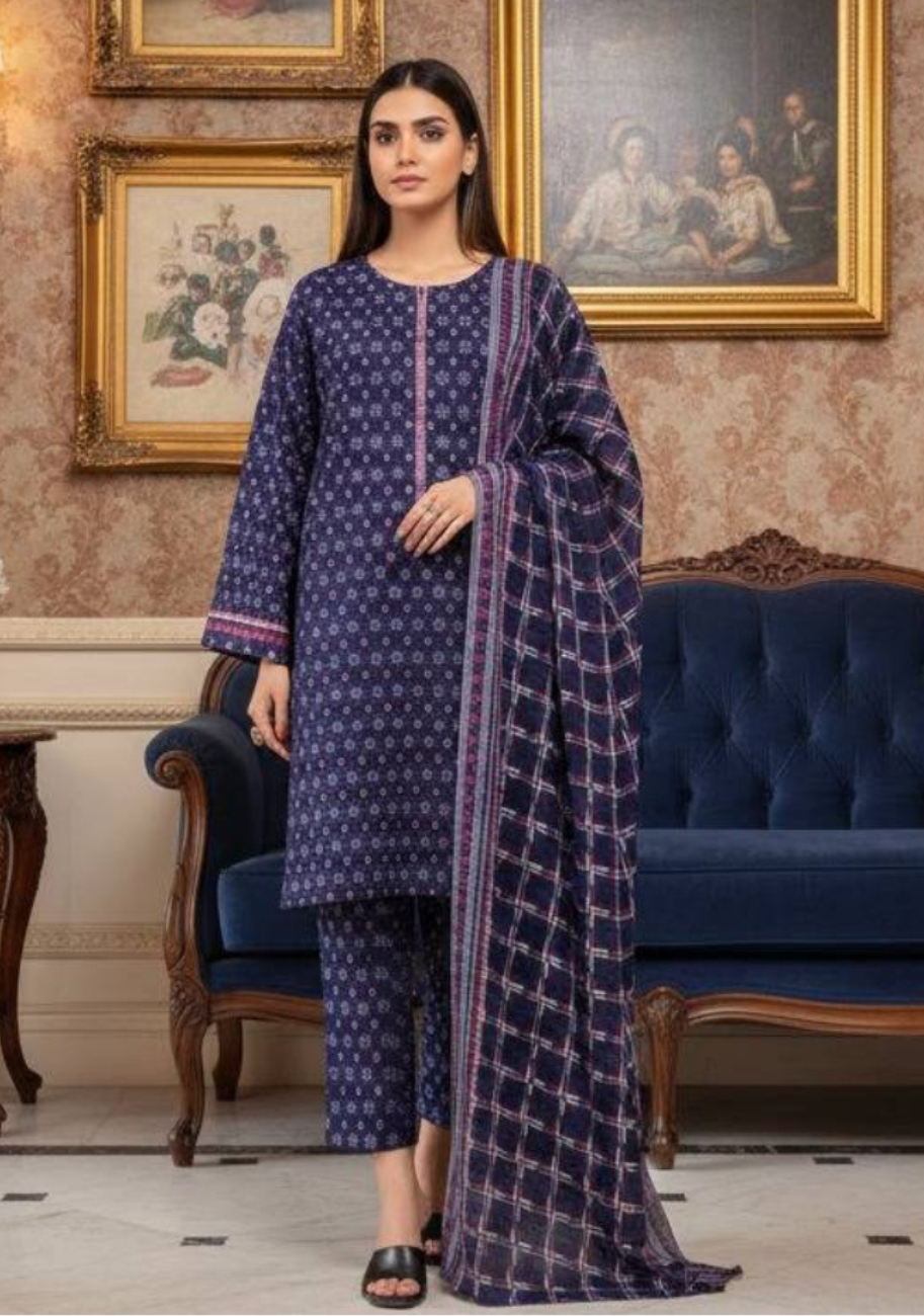 SAYA Premium Printed Lawn 3Pc Vol.06-D8