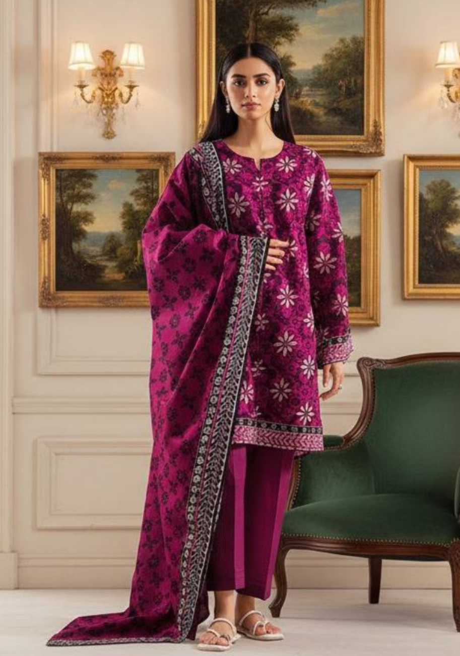 SAYA Premium Printed Lawn 3Pc Vol.06-D1