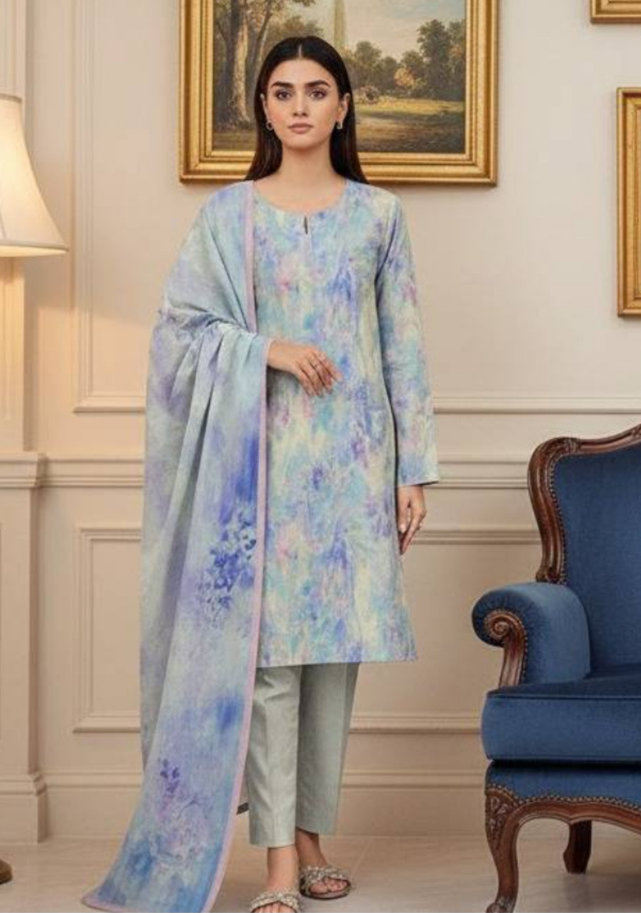 SAYA Premium Printed Lawn 3Pc Vol.04-D4