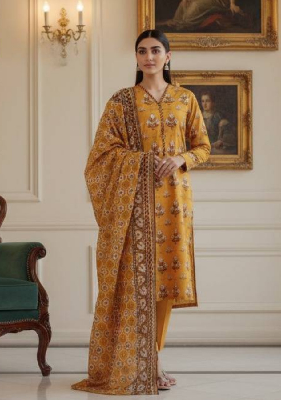 SAYA Premium Printed Lawn 3Pc Vol.06-D4