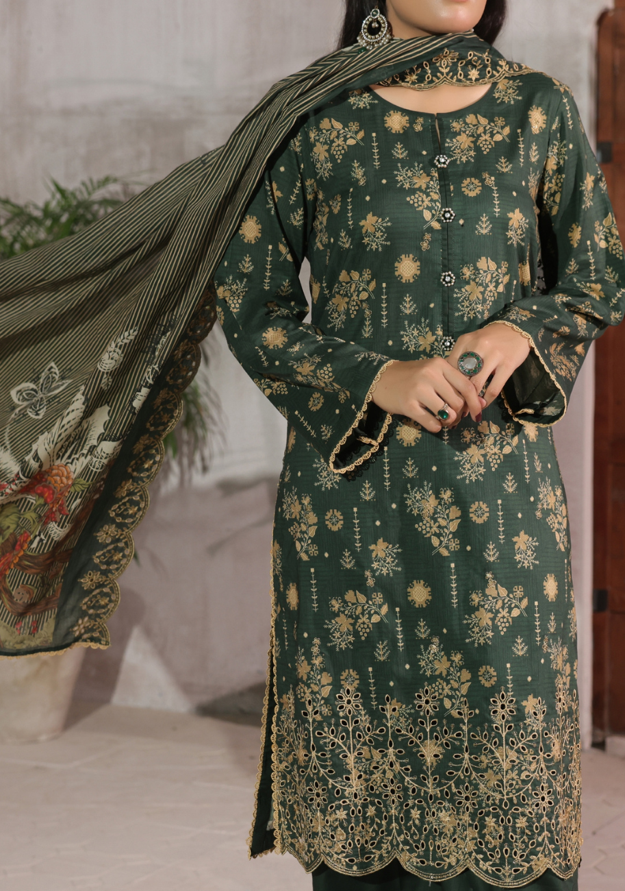 VS-Zynah Premium Chikankari Embroidered 3pc Vol.13 D2