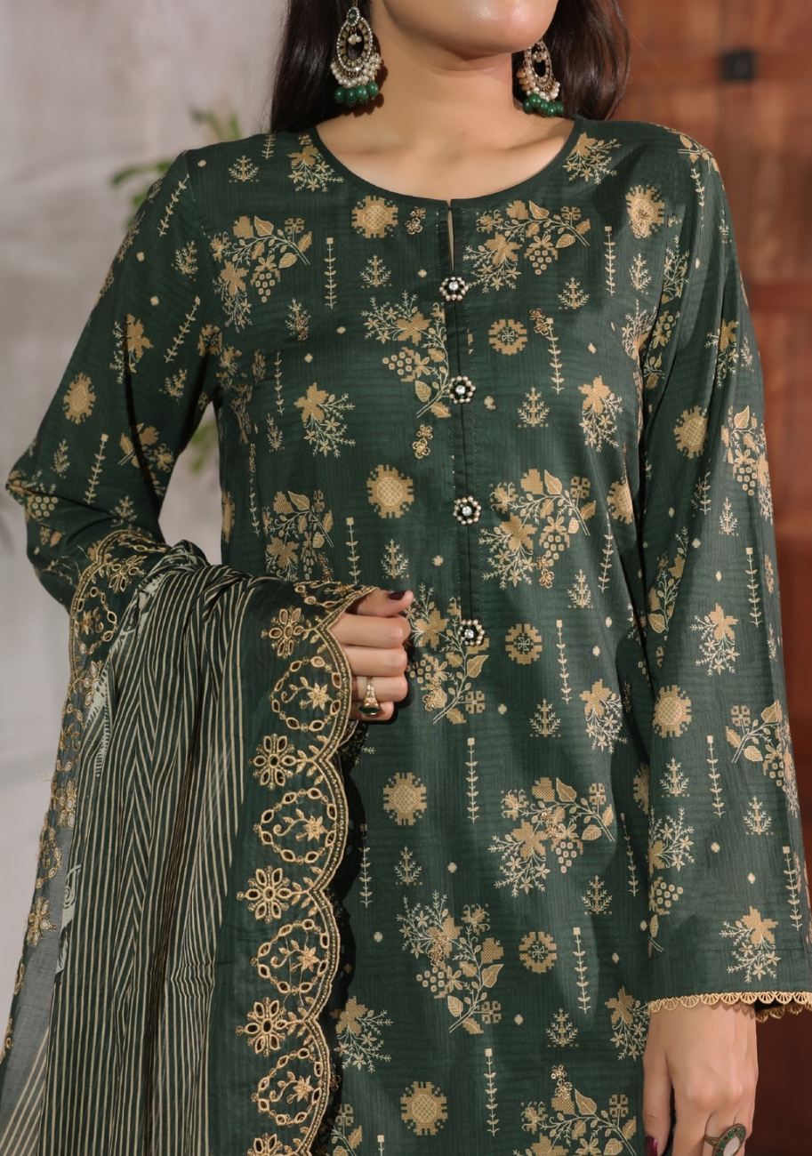 VS-Zynah Premium Chikankari Embroidered 3pc Vol.13 D2