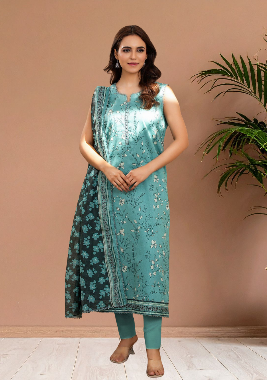 Zesh Women's Printed Lawn 3pc Suit Vol-1 D6