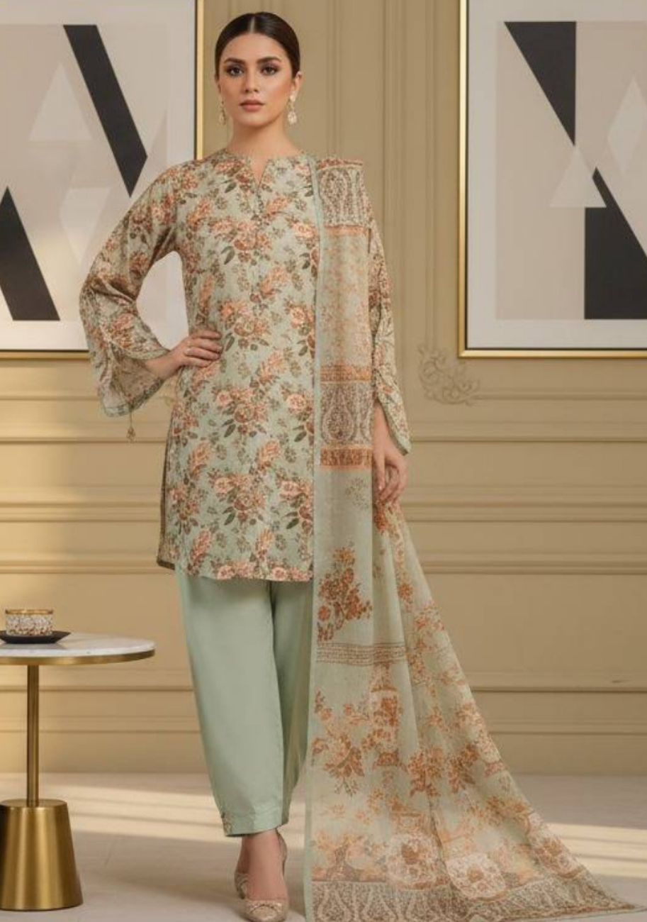 MTJ Luxury Printed Lawn 3pc Summer Suit Vol-3 D4