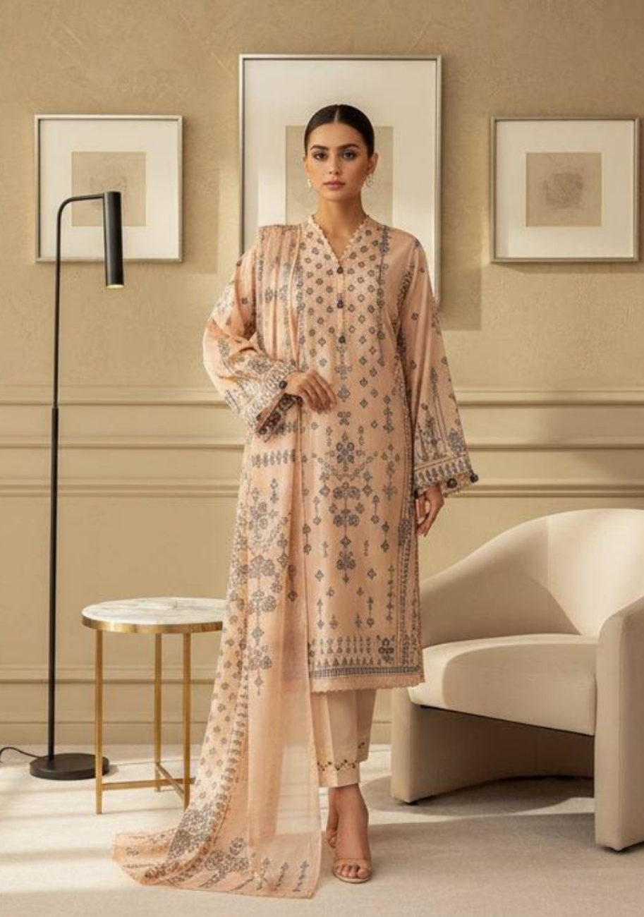 MTJ Luxury Printed Lawn 3pc Summer Suit Vol-3 D8